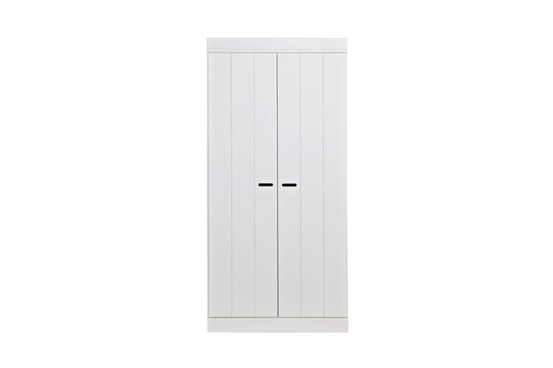 Vaatekaappi Floella 94 cm 2 ovea - Valkoinen Mänty - Säilytys - Vaatesäilytys - Vaatekaappi