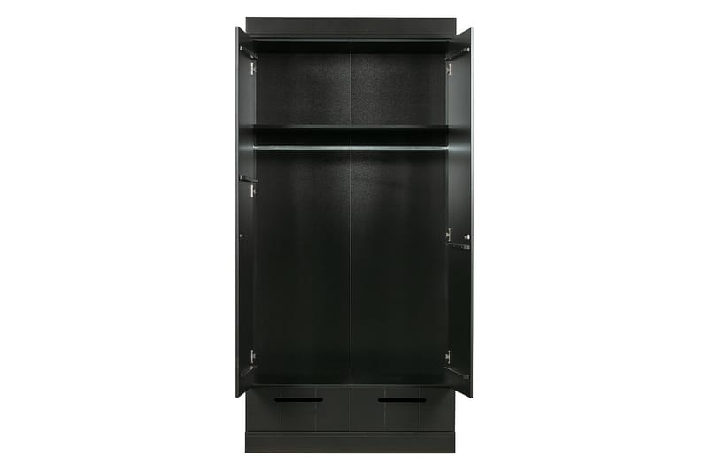 Vaatekaappi Floella 94x53 cm 2 ovea - Mänty/Musta - Säilytys - Vaatesäilytys - Vaatekaappi