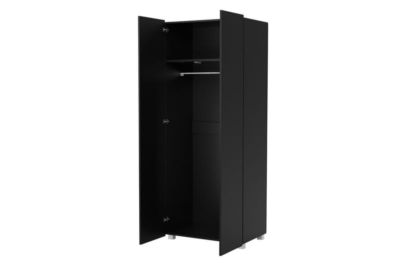 Vaatekaappi Frick 80 cm - Musta - Säilytys - Vaatesäilytys - Vaatekaappi