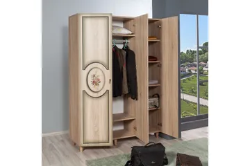 Vaatekaappi Gillberga 135 cm - Ruskea - Säilytys - Vaatesäilytys - Vaatekaappi