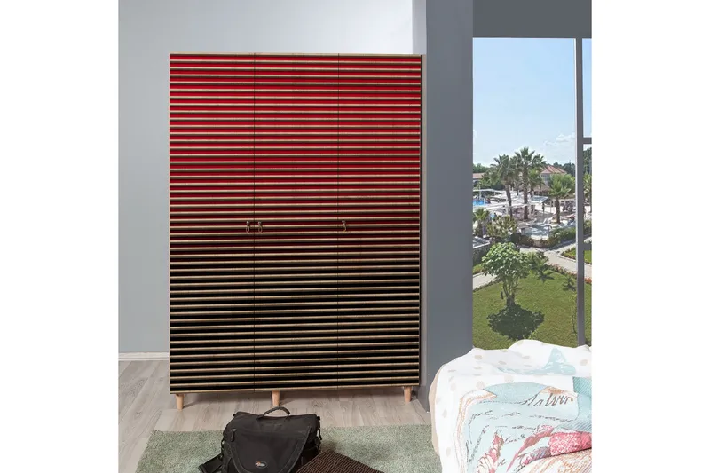 Vaatekaappi Gillberga 135 cm - Ruskea - Säilytys - Vaatesäilytys - Vaatekaappi