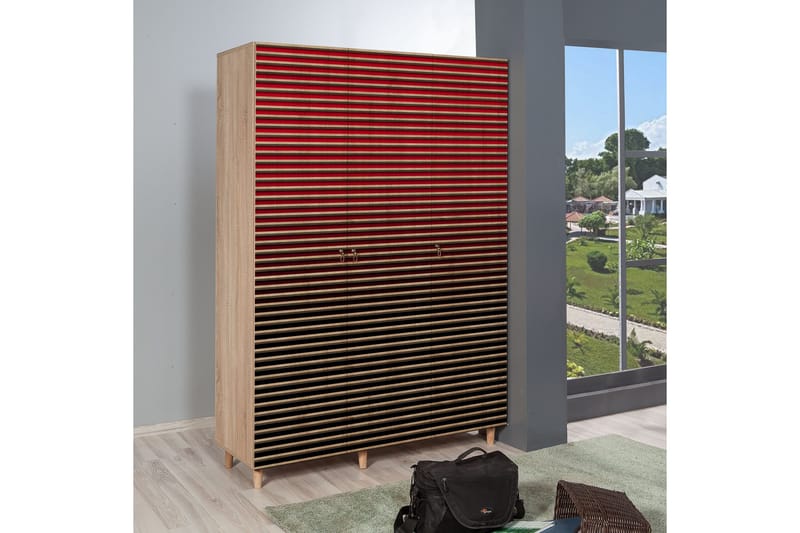 Vaatekaappi Gillberga 135 cm - Ruskea - Säilytys - Vaatesäilytys - Vaatekaappi