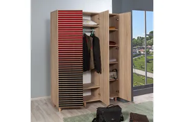 Vaatekaappi Gillberga 135 cm - Ruskea - Säilytys - Vaatesäilytys - Vaatekaappi
