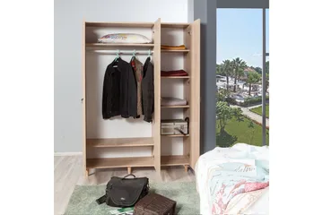 Vaatekaappi Gillberga 135 cm - Ruskea/Tammi - Säilytys - Kaappi - Säilytyskaappi