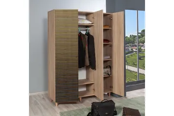 Vaatekaappi Gillberga 135 cm - Ruskea/Tammi - Säilytys - Kaappi - Säilytyskaappi