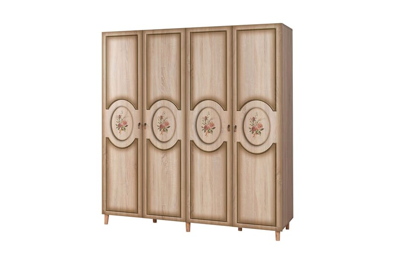 Vaatekaappi Gillberga 180 cm, Ruskea