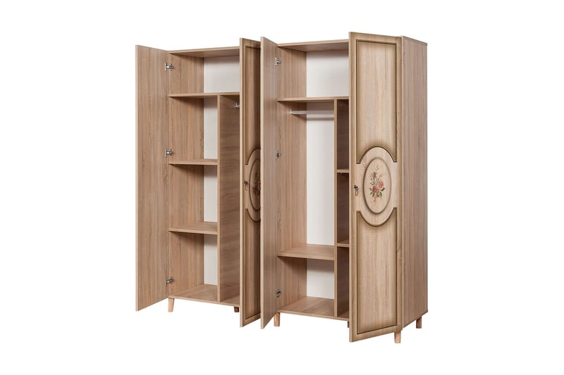 Vaatekaappi Gillberga 180 cm - Ruskea - Säilytys - Vaatesäilytys - Vaatekaappi