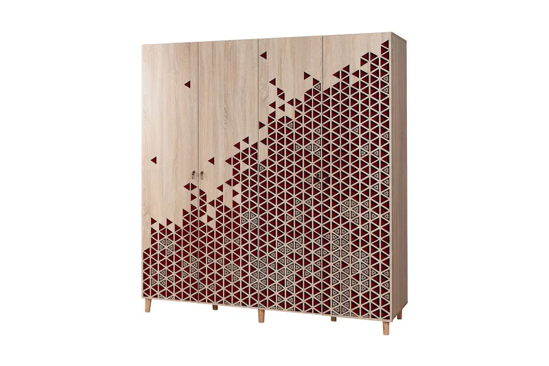 Vaatekaappi Gillberga 180 cm, Ruskea