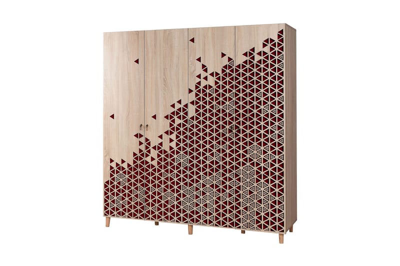 Vaatekaappi Gillberga 180 cm - Ruskea - Säilytys - Vaatesäilytys - Vaatekaappi