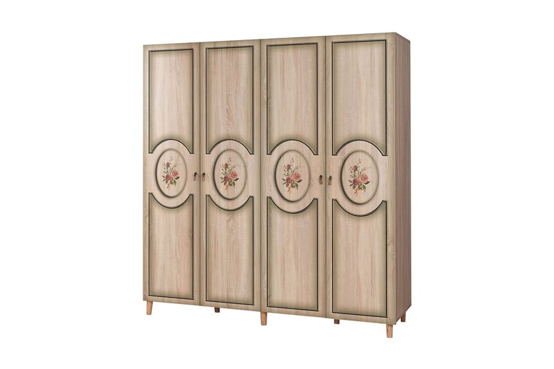 Vaatekaappi Gillberga 180 cm, Tammi/Ruskea