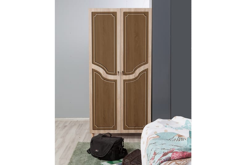 Vaatekaappi Gillberga 90 cm - Ruskea - Säilytys - Vaatesäilytys - Vaatekaappi