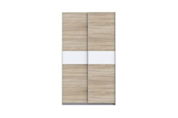 Vaatekaappi Grassle 62x121 cm - Valkoinen/Ruskea/Harmaa - Säilytys - Vaatesäilytys - Vaatekaappi