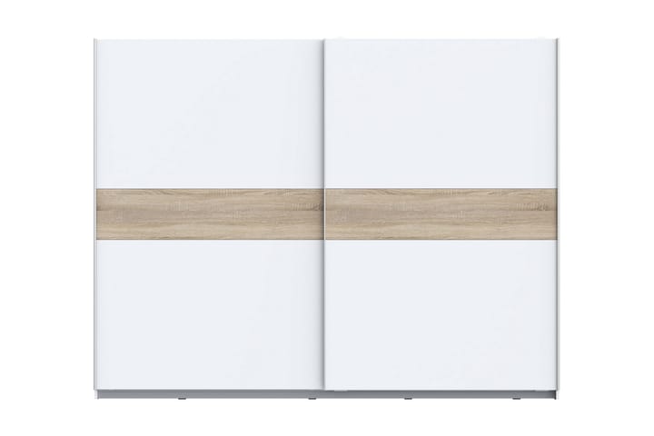 Vaatekaappi Grassle 62x270 cm - Valkoinen/Luonnonväri - Vaatekaappi