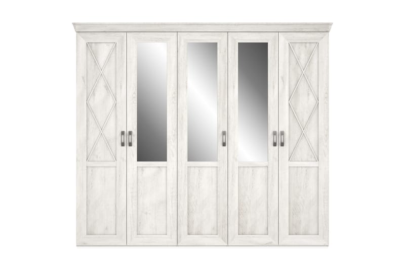 Vaatekaappi Hareholme 255 cm, Valkoinen