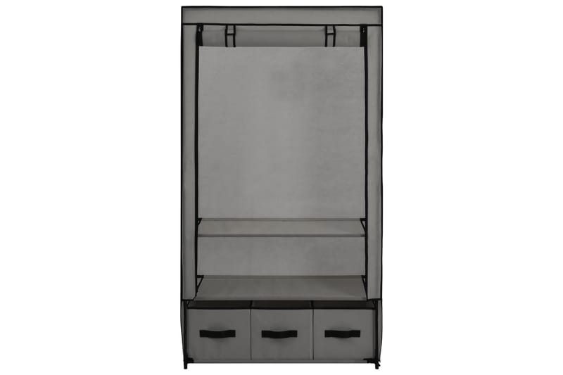 Vaatekaappi harmaa 87x49x159 cm kangas - Harmaa - Säilytys - Vaatesäilytys - Vaatekaappi