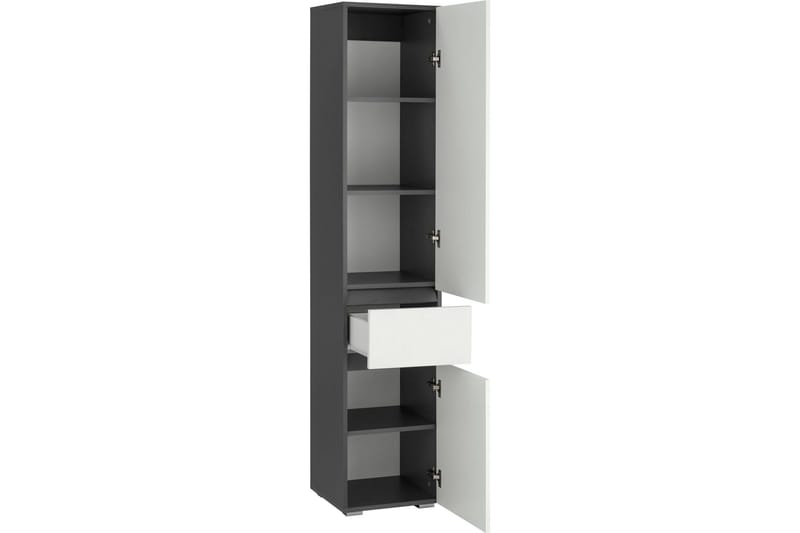 Vaatekaappi ilman peiliä Hudnall-vaatekaappi 38x35 cm korkea Natur,Antracit - Säilytys - Vaatesäilytys - Vaatekaappi