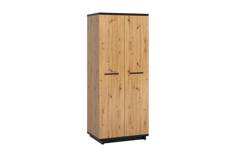 Vaatekaappi Ines 60x90 cm - Tammi/Musta - Säilytys - Vaatesäilytys - Vaatekaappi
