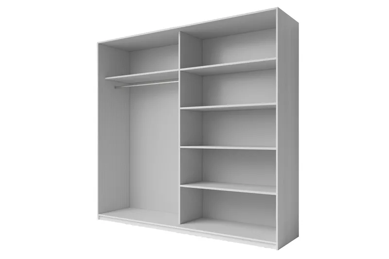 Vaatekaappi Jorbes 61x200 cm - Tuhkanharmaa - Säilytys - Vaatesäilytys - Vaatekaappi