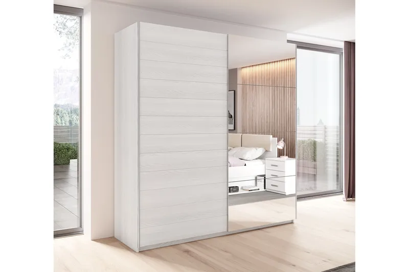 Vaatekaappi Jorbes 61x200 cm - Tuhkanharmaa - Säilytys - Vaatesäilytys - Vaatekaappi