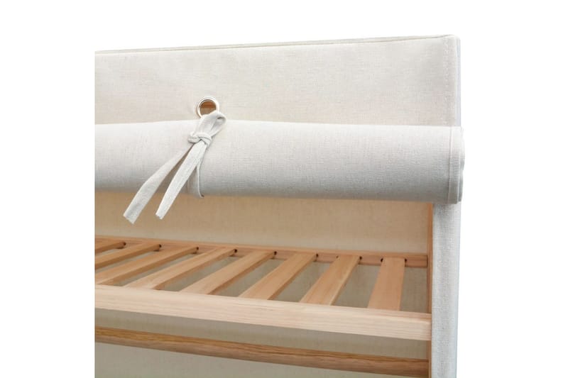 Vaatekaappi kangas ja mänty 110x40x170 cm - Valkoinen - Säilytys - Vaatesäilytys - Vaatekaappi