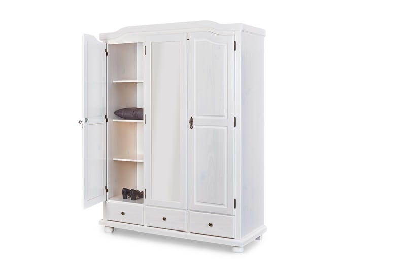 Vaatekaappi Kappl 150 cm - Puu/Valkoinen - Säilytys - Vaatesäilytys - Vaatekaappi