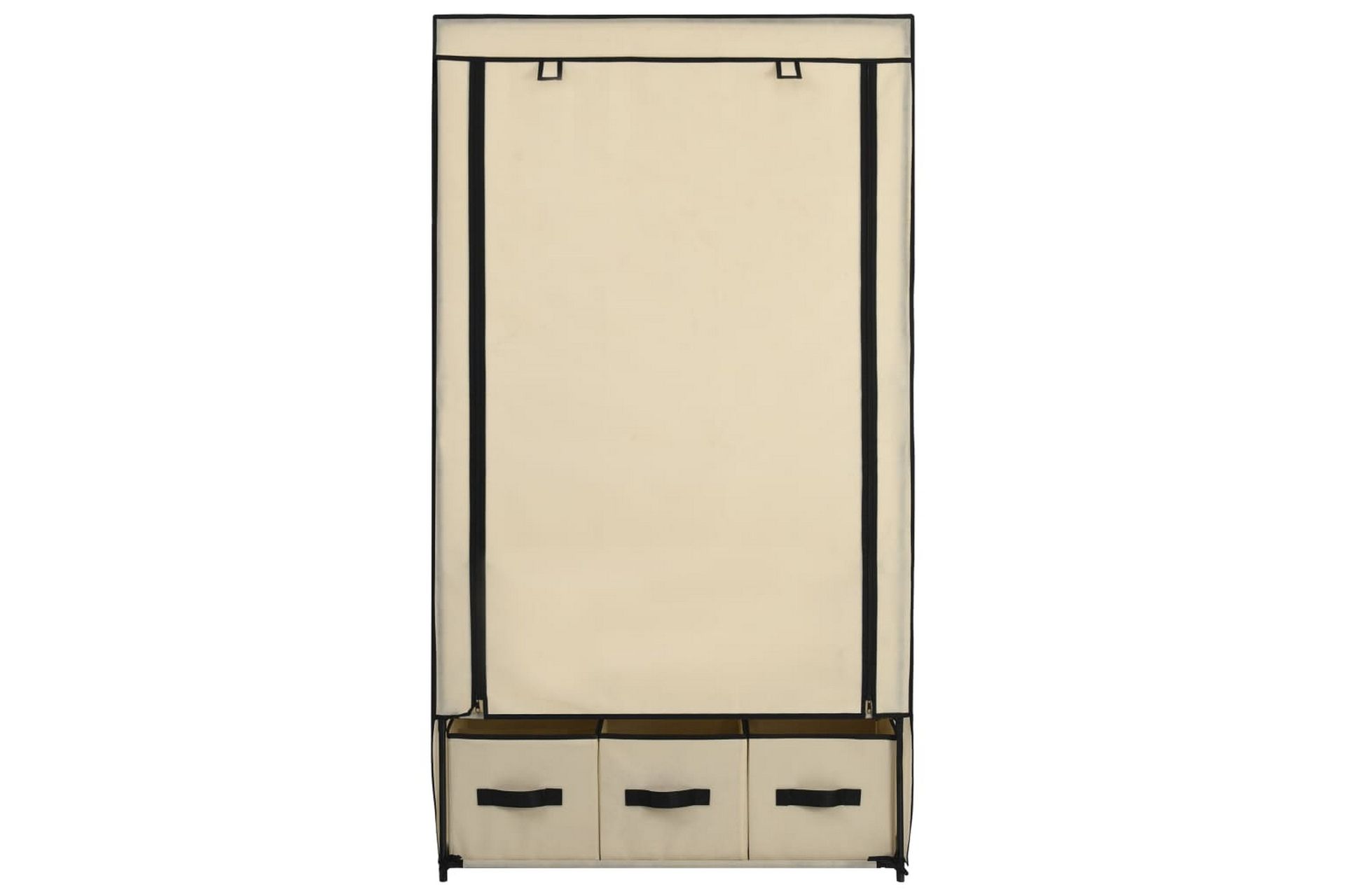 Vaatekaappi kerma 87x49x159 cm kangas - Kerma - Säilytys - Vaatesäilytys - Vaatekaappi