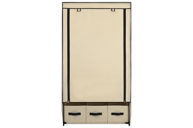 Vaatekaappi kerma 87x49x159 cm kangas - Kerma - Säilytys - Vaatesäilytys - Vaatekaappi