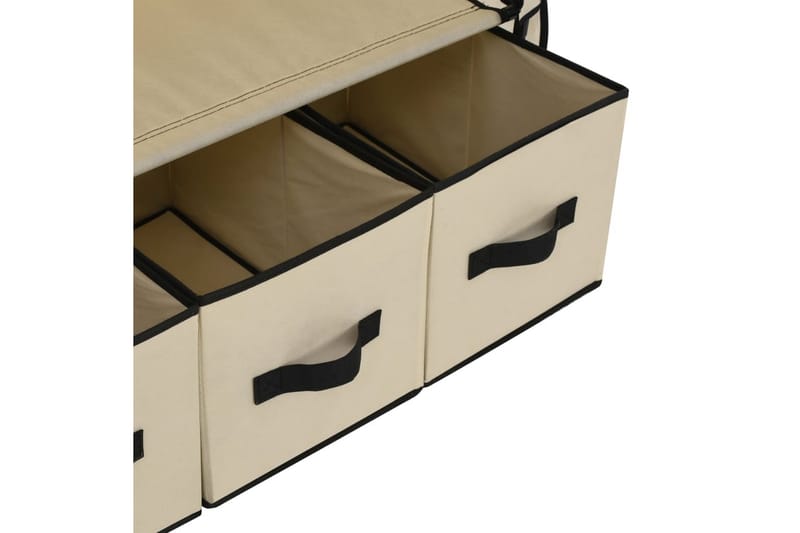 Vaatekaappi kerma 87x49x159 cm kangas - Kerma - Säilytys - Vaatesäilytys - Vaatekaappi