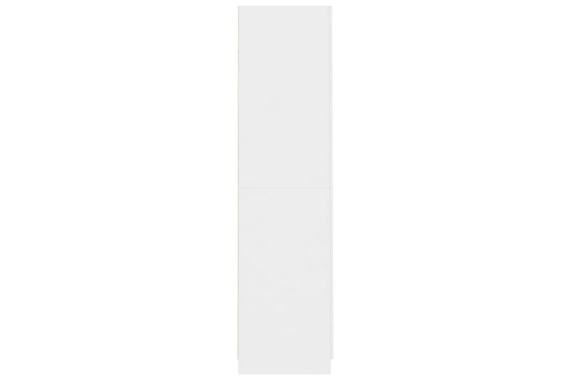 Vaatekaappi korkeakiilto valkoinen 90x52x200 cm lastulevy - Valkoinen - Säilytys - Vaatesäilytys - Vaatekaappi