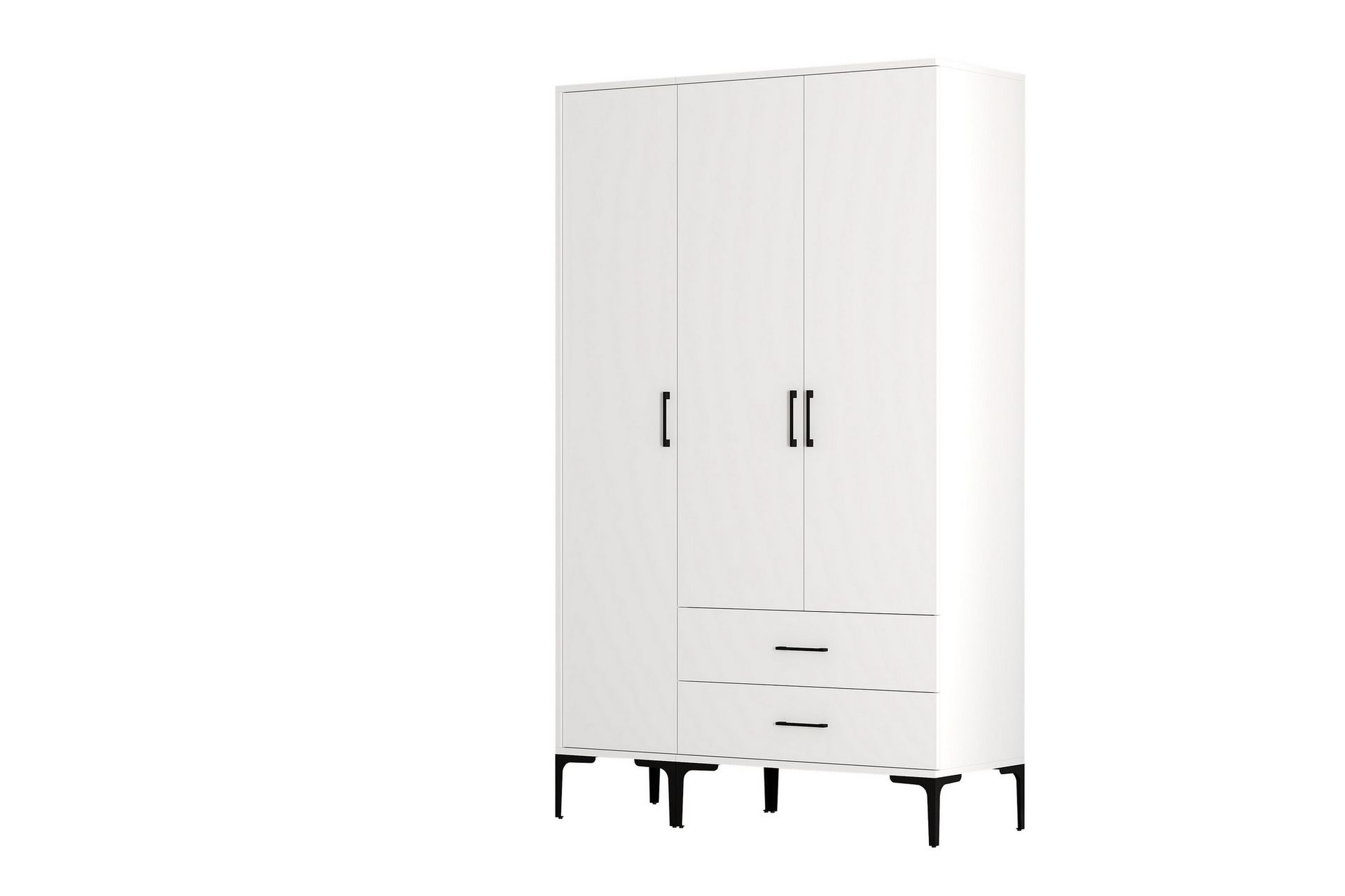 Vaatekaappi Kumsal 120 cm - Valkoinen - Säilytys - Vaatesäilytys - Vaatekaappi