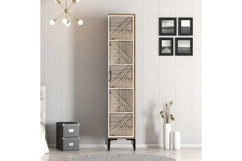 Vaatekaappi Kumsal 40 cm - Valkoinen - Säilytys - Kaappi - Säilytyskaappi