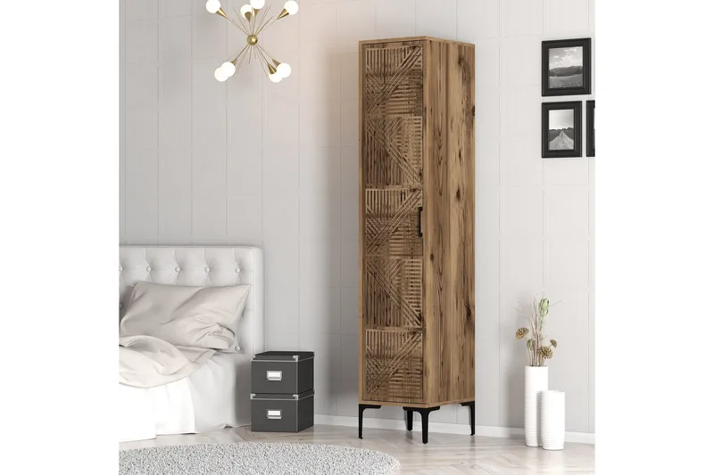 Vaatekaappi Kumsal 40 cm - Pähkinä - Säilytys - Kaappi - Säilytyskaappi