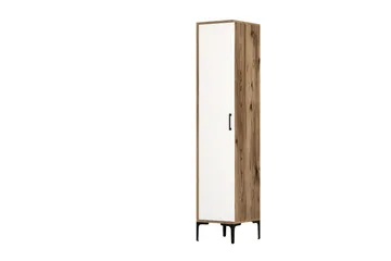Vaatekaappi Kumsal 40 cm - Pähkinä/Valkoinen - Säilytys - Vaatesäilytys - Vaatekaappi