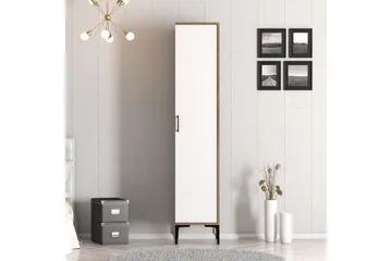 Vaatekaappi Kumsal 40 cm - Pähkinä/Valkoinen - Säilytys - Vaatesäilytys - Vaatekaappi