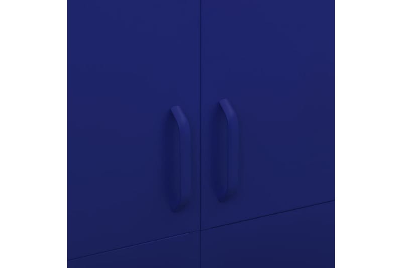 Vaatekaappi laivastonsininen 90x50x180 cm teräs - Säilytys - Vaatesäilytys - Vaatekaappi