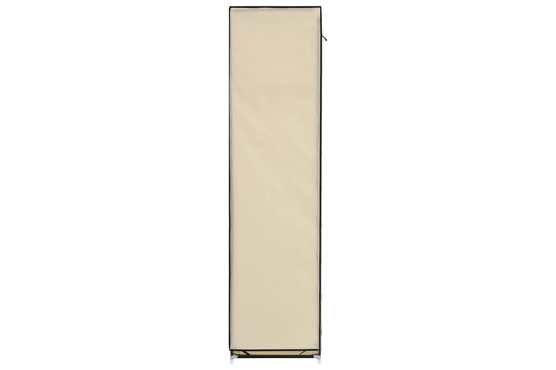 Vaatekaappi lokeroilla & tangoilla kangas 150x45x175cm kerma - Kerma - Säilytys - Vaatesäilytys - Vaatekaappi