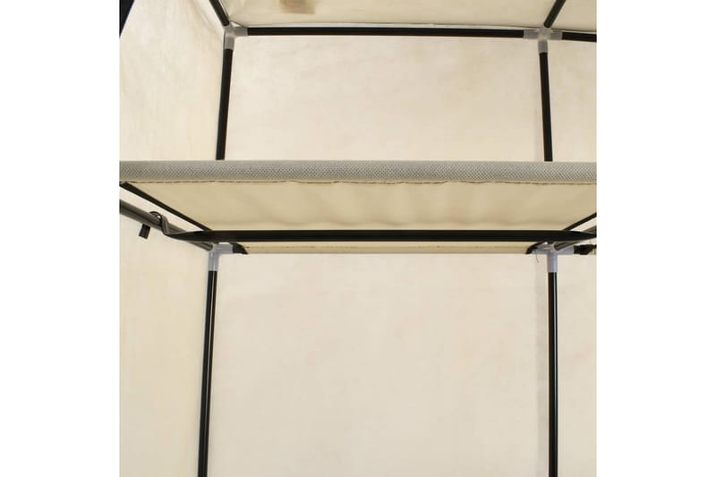 Vaatekaappi lokeroilla & tangoilla kangas 150x45x175cm kerma - Kerma - Säilytys - Vaatesäilytys - Vaatekaappi