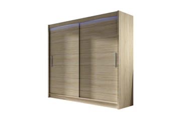 Vaatekaappi London 180x57x215 cm - Beige - Säilytys - Vaatesäilytys - Vaatekaappi