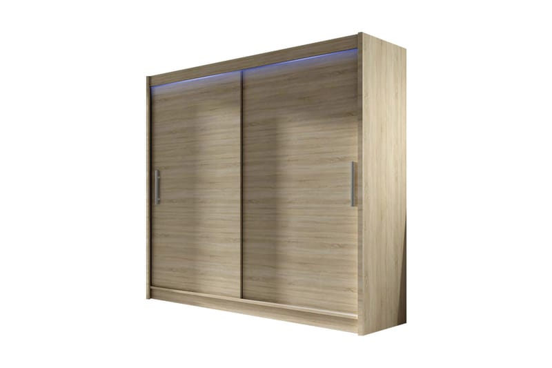 Vaatekaappi London 180x57x215 cm - Beige - Säilytys - Vaatesäilytys - Vaatekaappi