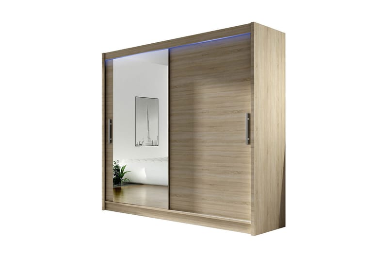 Vaatekaappi London 180x57x215 cm, Beige
