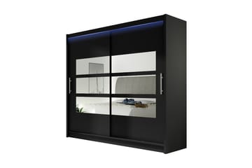 Vaatekaappi London 180x57x215 cm - Valkoinen - Säilytys - Vaatesäilytys - Vaatekaappi