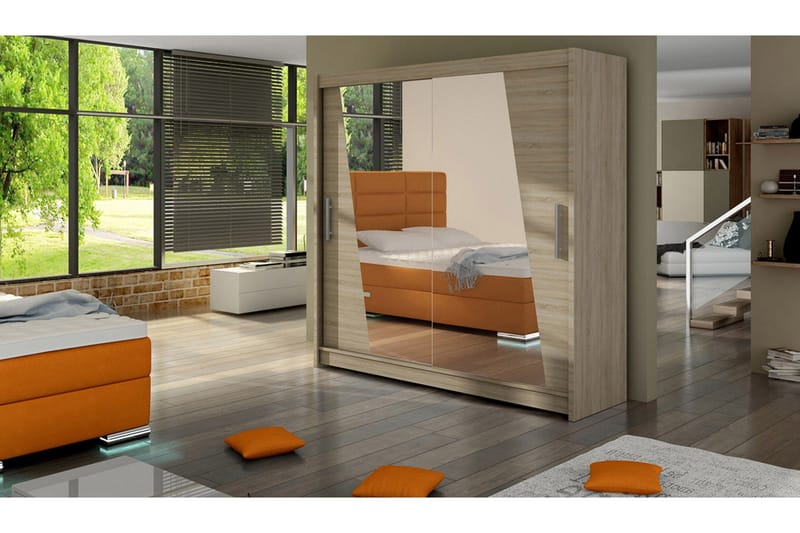 Vaatekaappi London - Tammi - Säilytys - Vaatesäilytys - Vaatekaappi