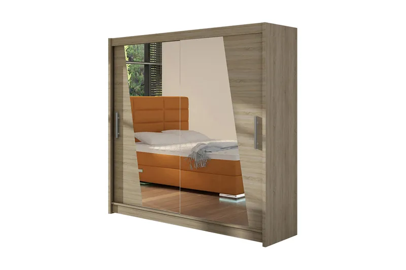 Vaatekaappi London - Tammi - Säilytys - Vaatesäilytys - Vaatekaappi