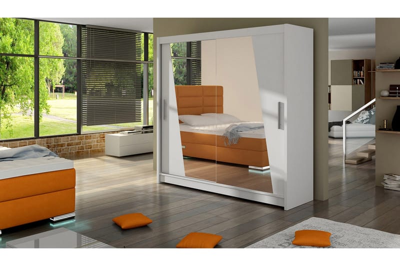 Vaatekaappi London - Valkoinen - Säilytys - Vaatesäilytys - Vaatekaappi