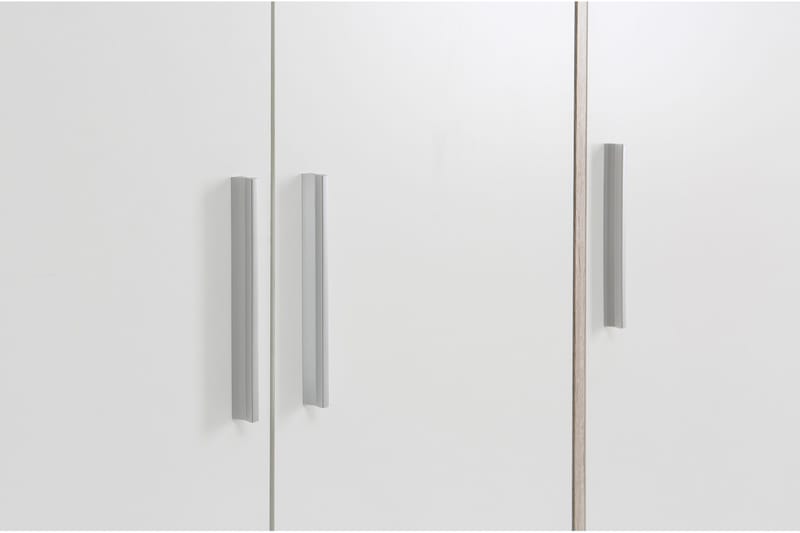 Vaatekaappi Lyoth 207 cm - Ruskea/Valkoinen - Säilytys - Vaatesäilytys - Vaatekaappi