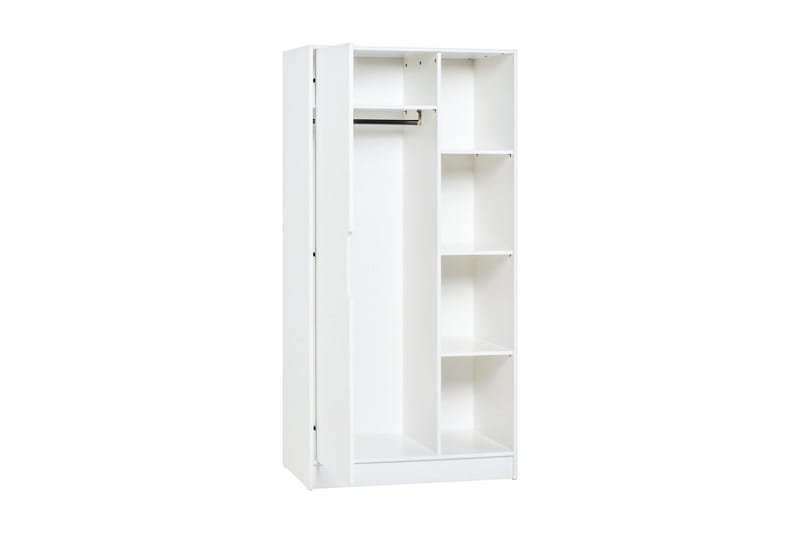 Vaatekaappi Maxim Valkoinen - VOX - Säilytys - Vaatesäilytys - Vaatekaappi