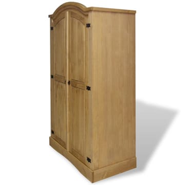 Vaatekaappi Meksikon mänty Corona Range 2 ovea - Ruskea - Säilytys - Vaatesäilytys - Vaatekaappi