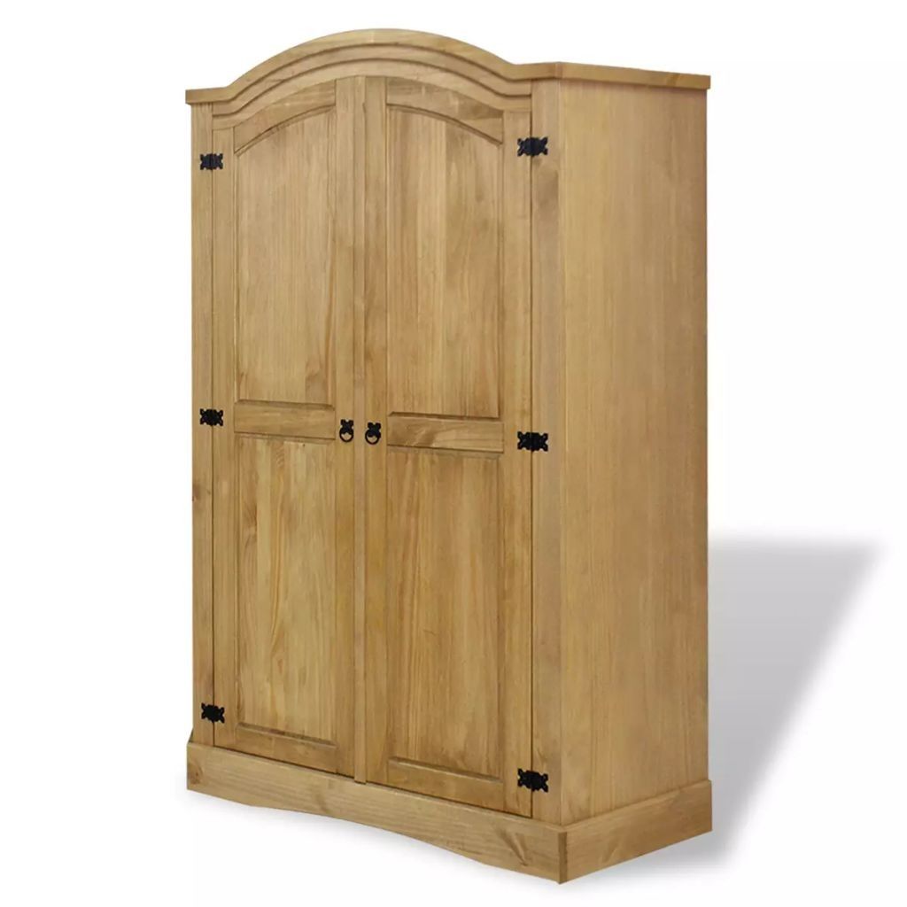 Vaatekaappi Meksikon mänty Corona Range 2 ovea - Ruskea - Säilytys - Vaatesäilytys - Vaatekaappi