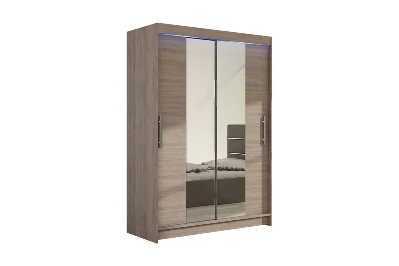 Vaatekaappi Miami 120x58x200 cm, Beige/Harmaa