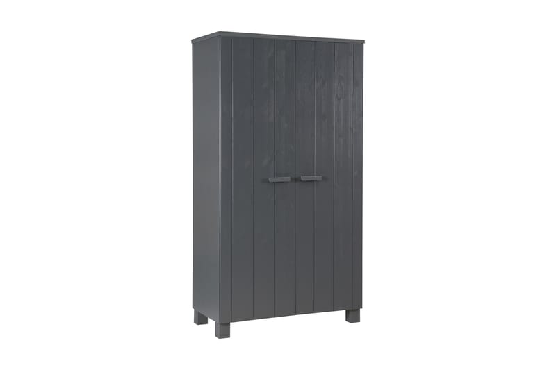 Vaatekaappi Mitchell 111 cm - Teräksenharmaa mänty - Säilytys - Vaatesäilytys - Vaatekaappi